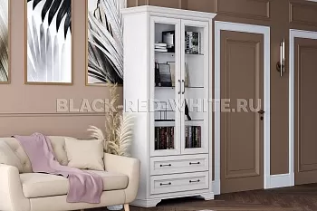 Шкаф-витрина Стилиус REG2W2S (Лиственница сибирская) фото 3